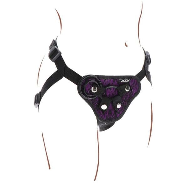 GET REAL - STRAP-ON LACE HARNESS PURPLE 6